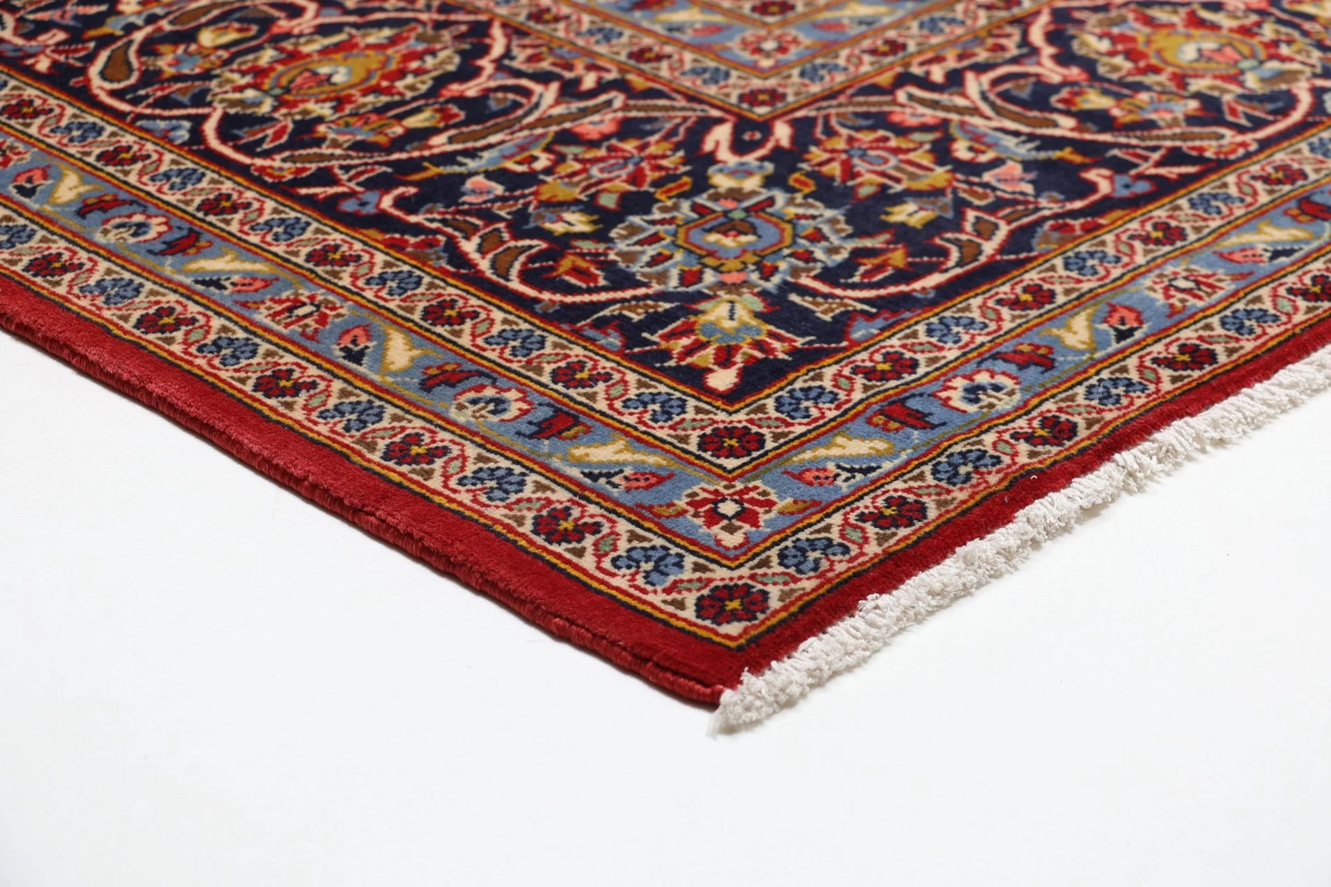 Kashan Perserteppich 255 × 345 cm aus Wolle, handgeknüpft