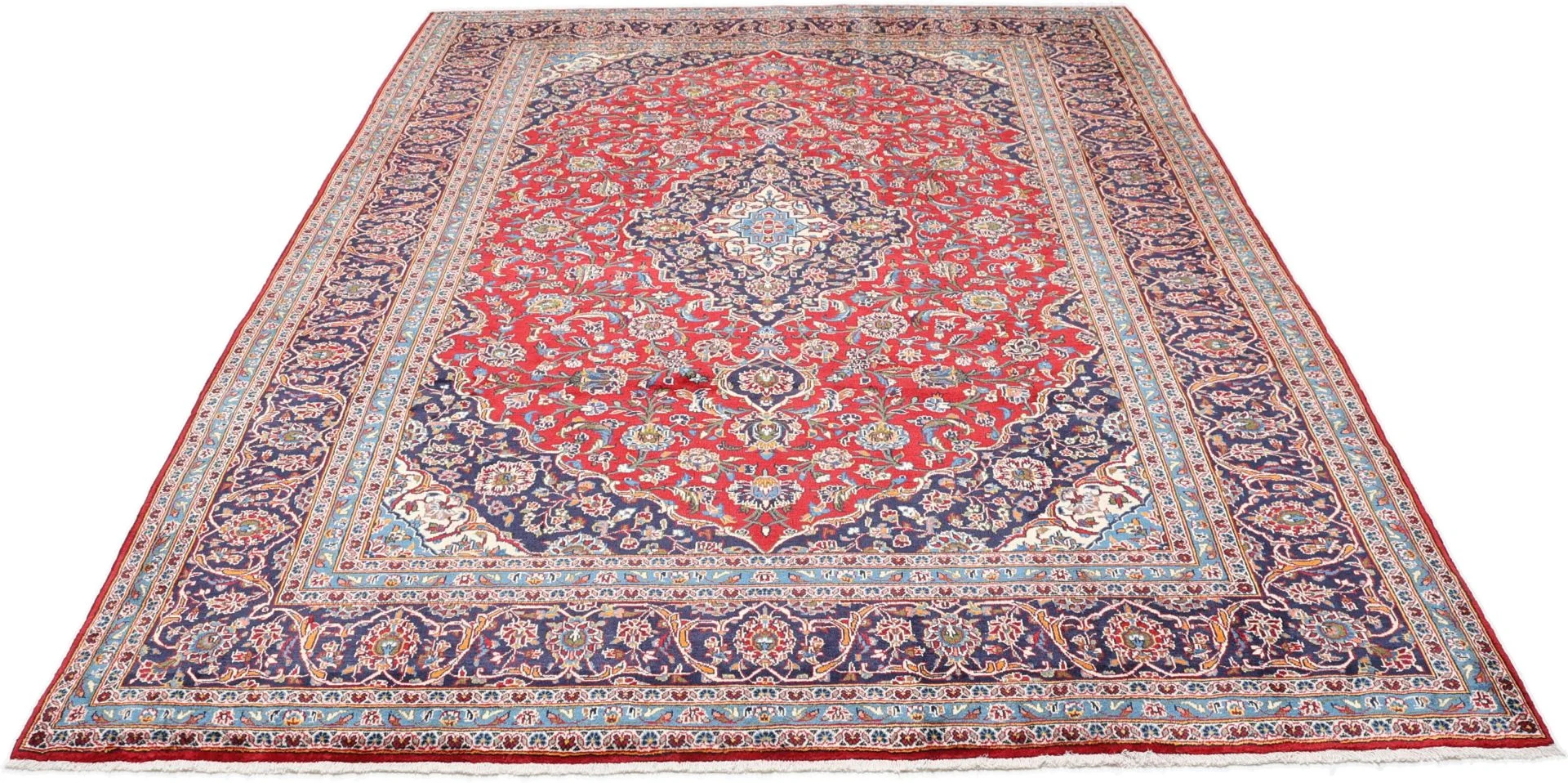 Kashan Perserteppich 255 × 340 cm aus Wolle, handgeknüpft
