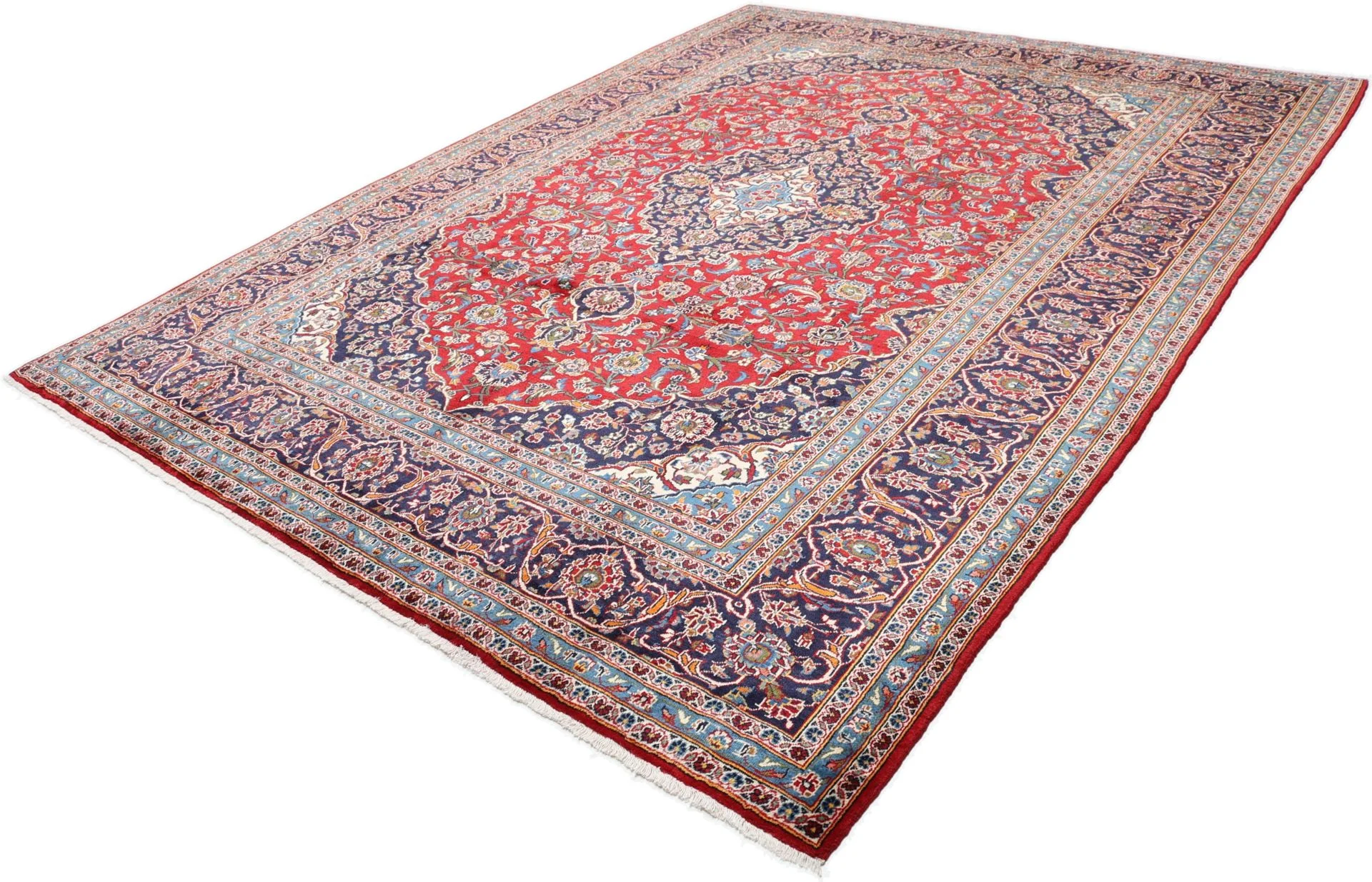 Kashan Perserteppich 255 × 340 cm aus Wolle, handgeknüpft