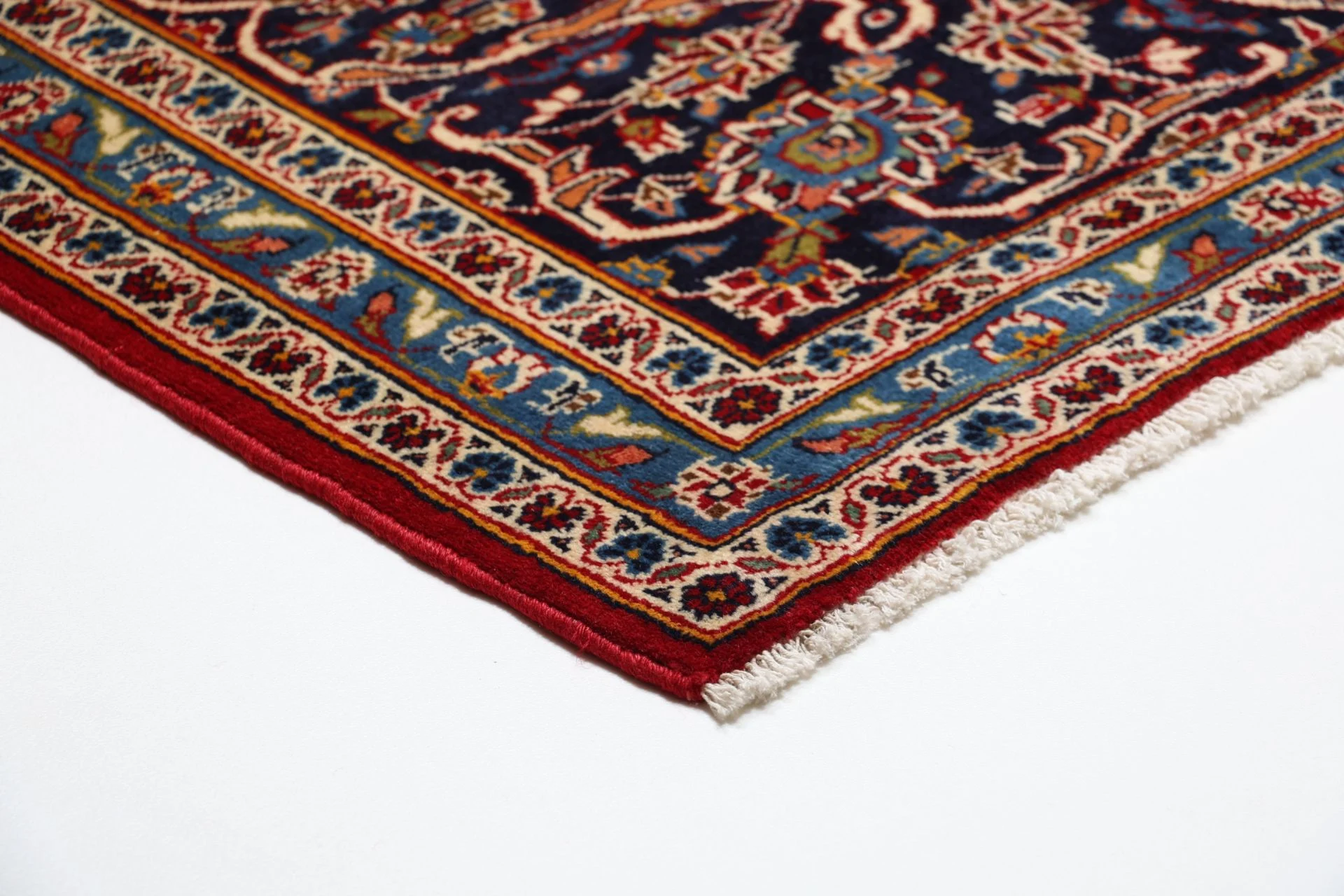 Kashan Perserteppich 255 × 340 cm aus Wolle, handgeknüpft