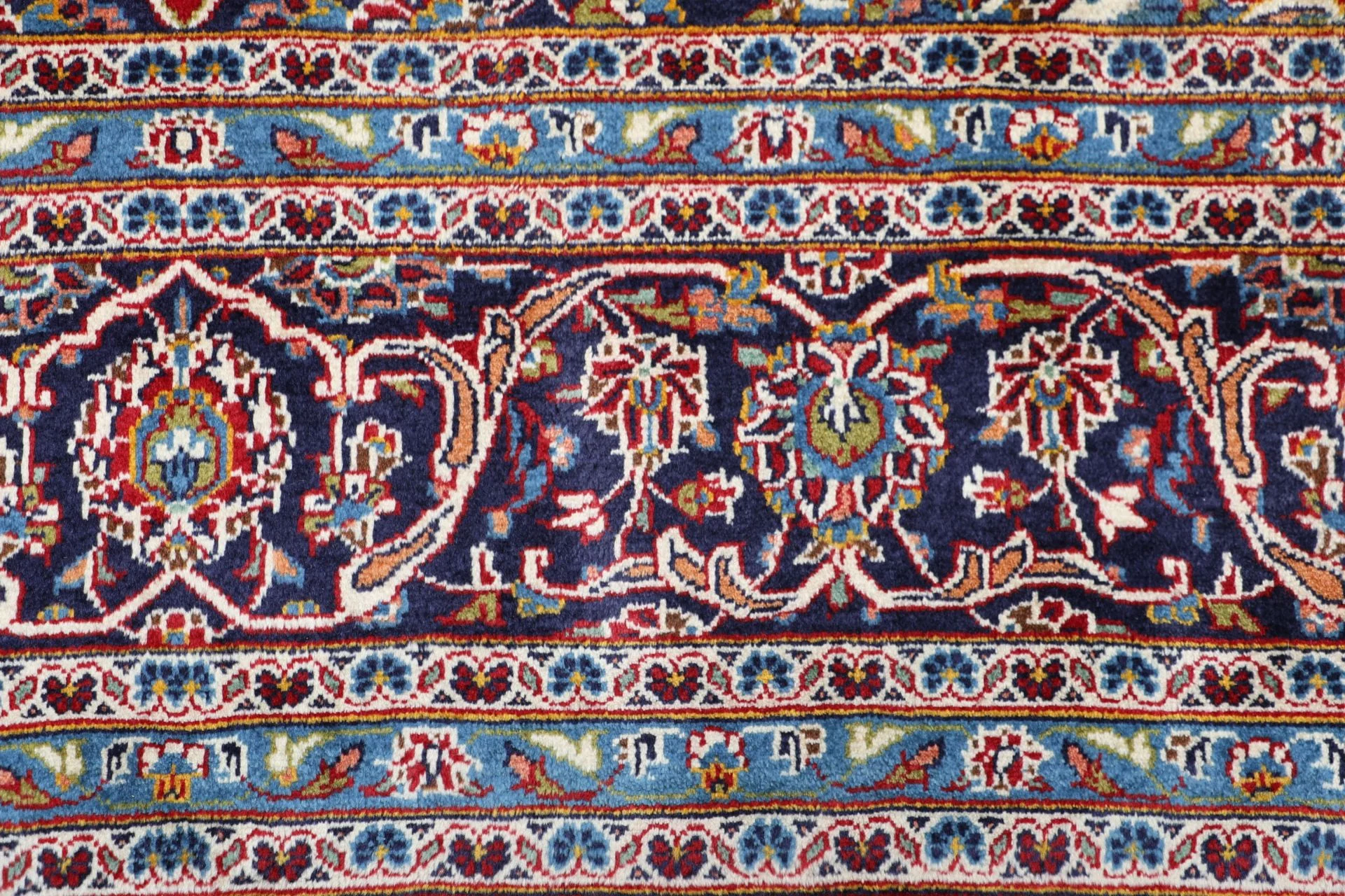 Kashan Perserteppich 255 × 340 cm aus Wolle, handgeknüpft