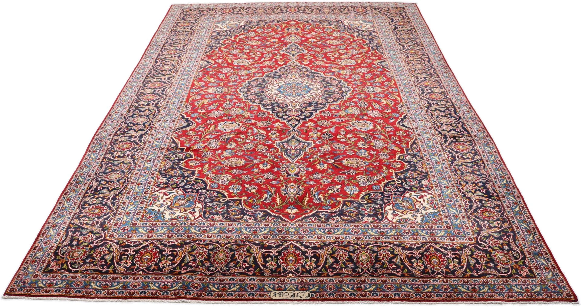 Handgeknüpfter Kashan Perserteppich 260 × 380 cm