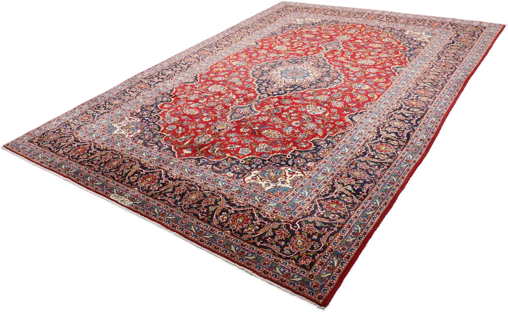 Handgeknüpfter Kashan Perserteppich 260 × 380 cm