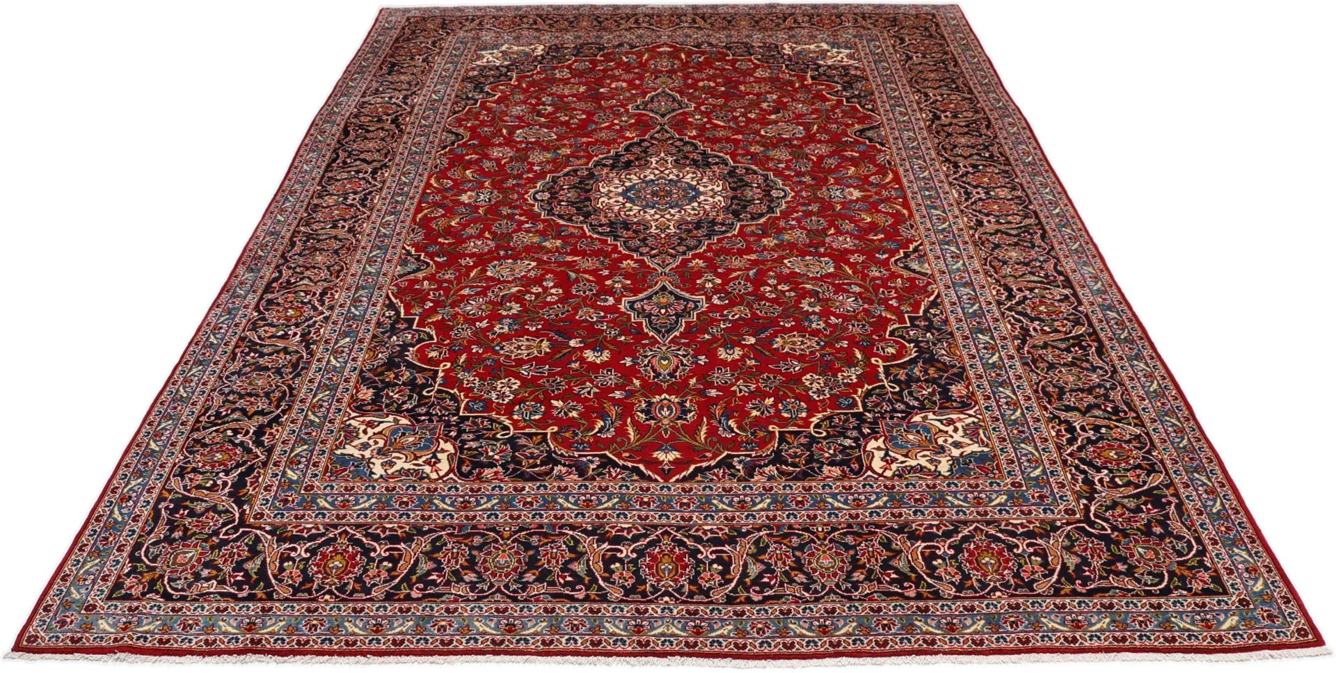 Handgeknüpfter Kashan Perserteppich 260 × 380 cm