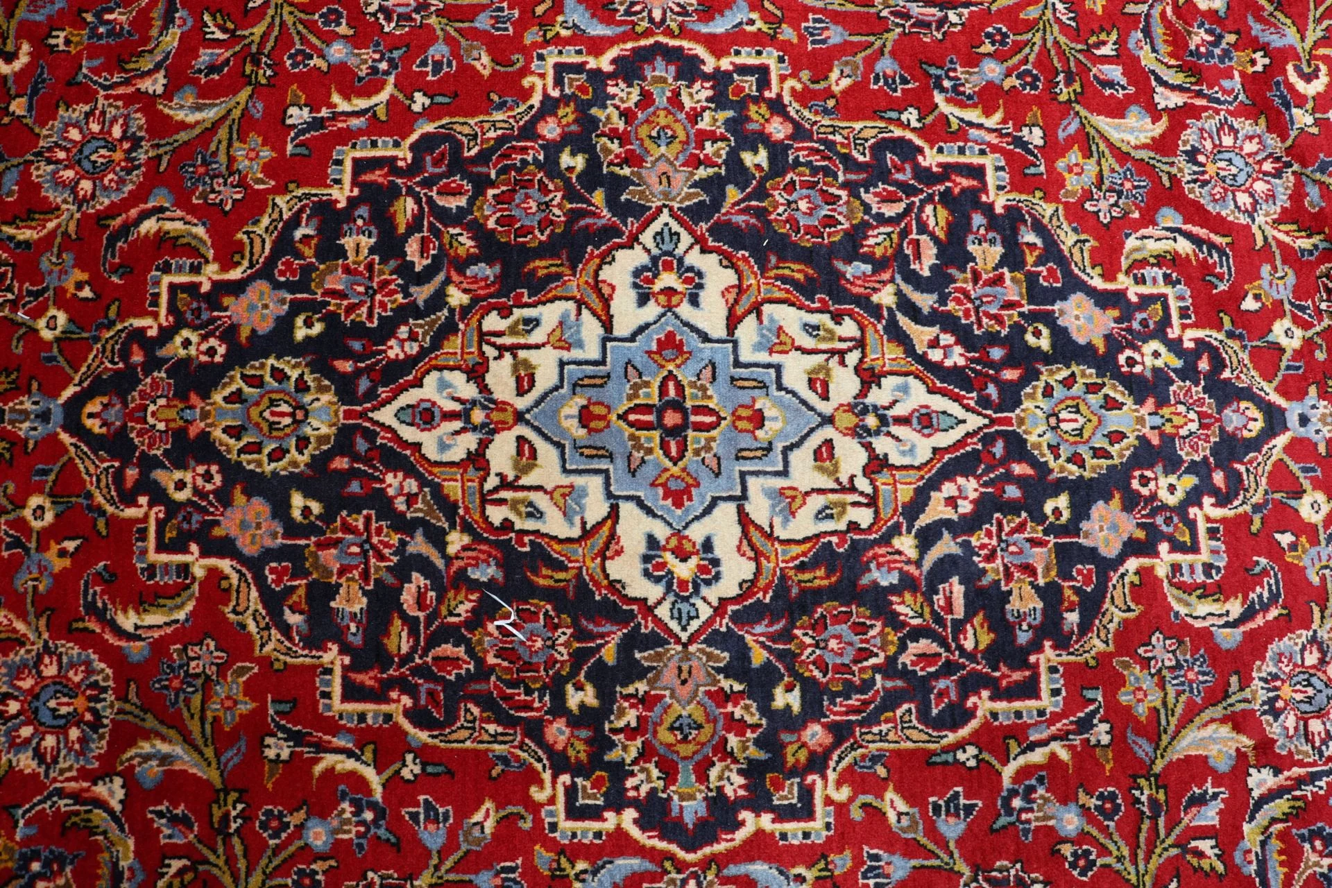 Handgeknüpfter Kashan Perserteppich, 253 × 385 cm, Wolle