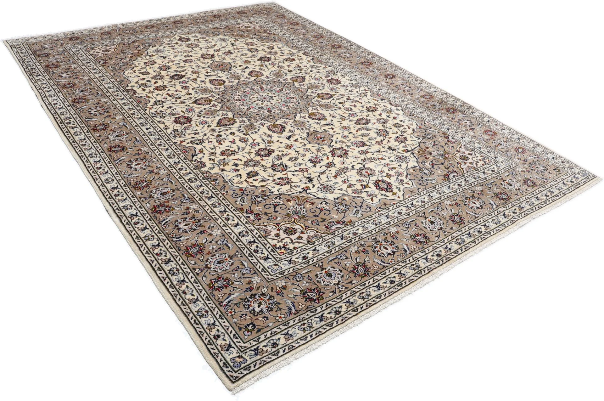 Kashan Perserteppich aus Iran, 253 × 345 cm