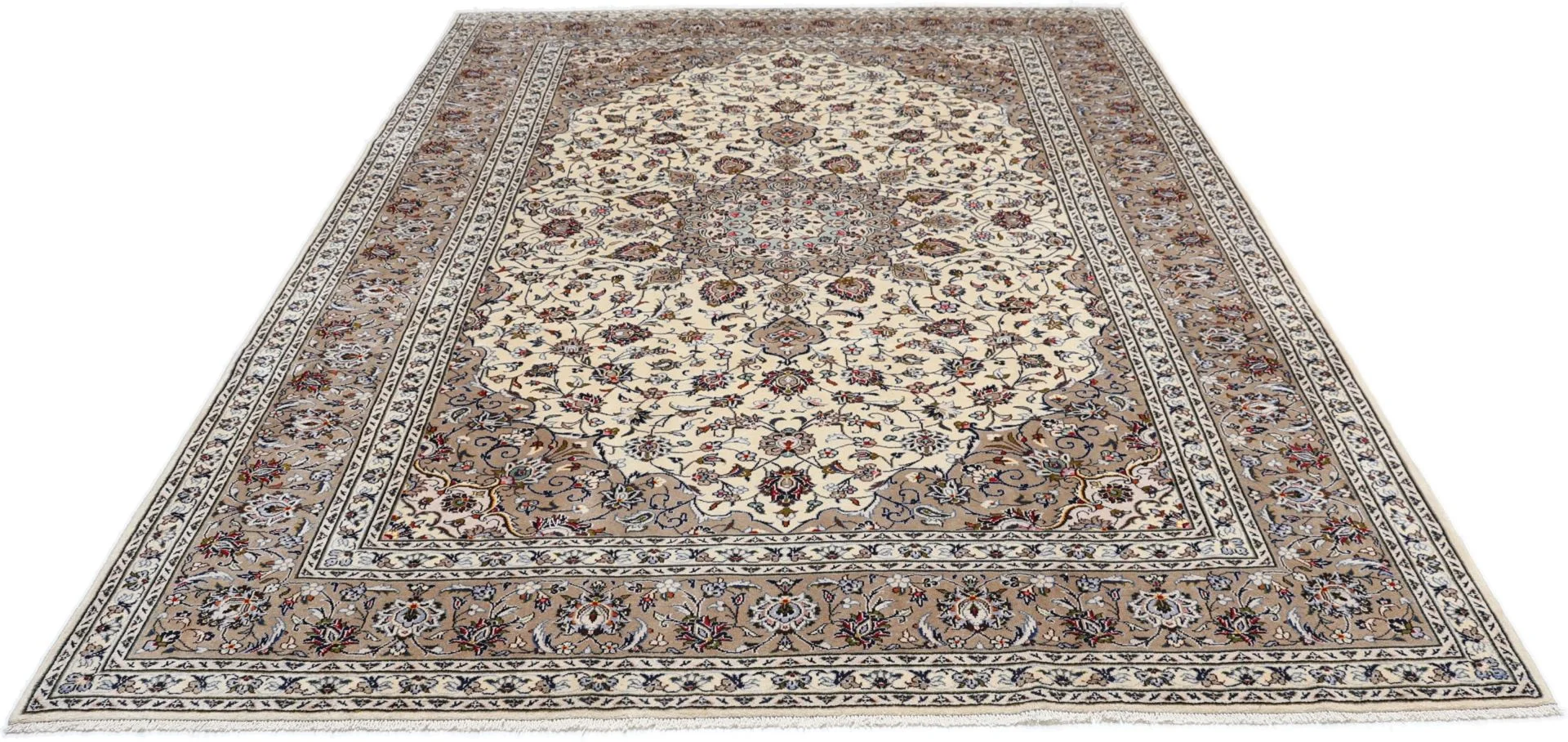 Kashan Perserteppich aus Iran, 253 × 345 cm