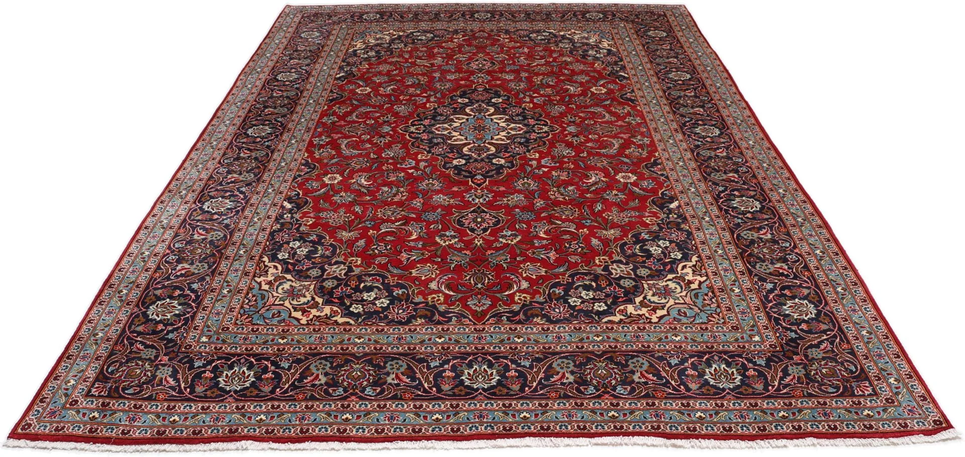 Kashan Perserteppich aus Iran, 250 × 360 cm