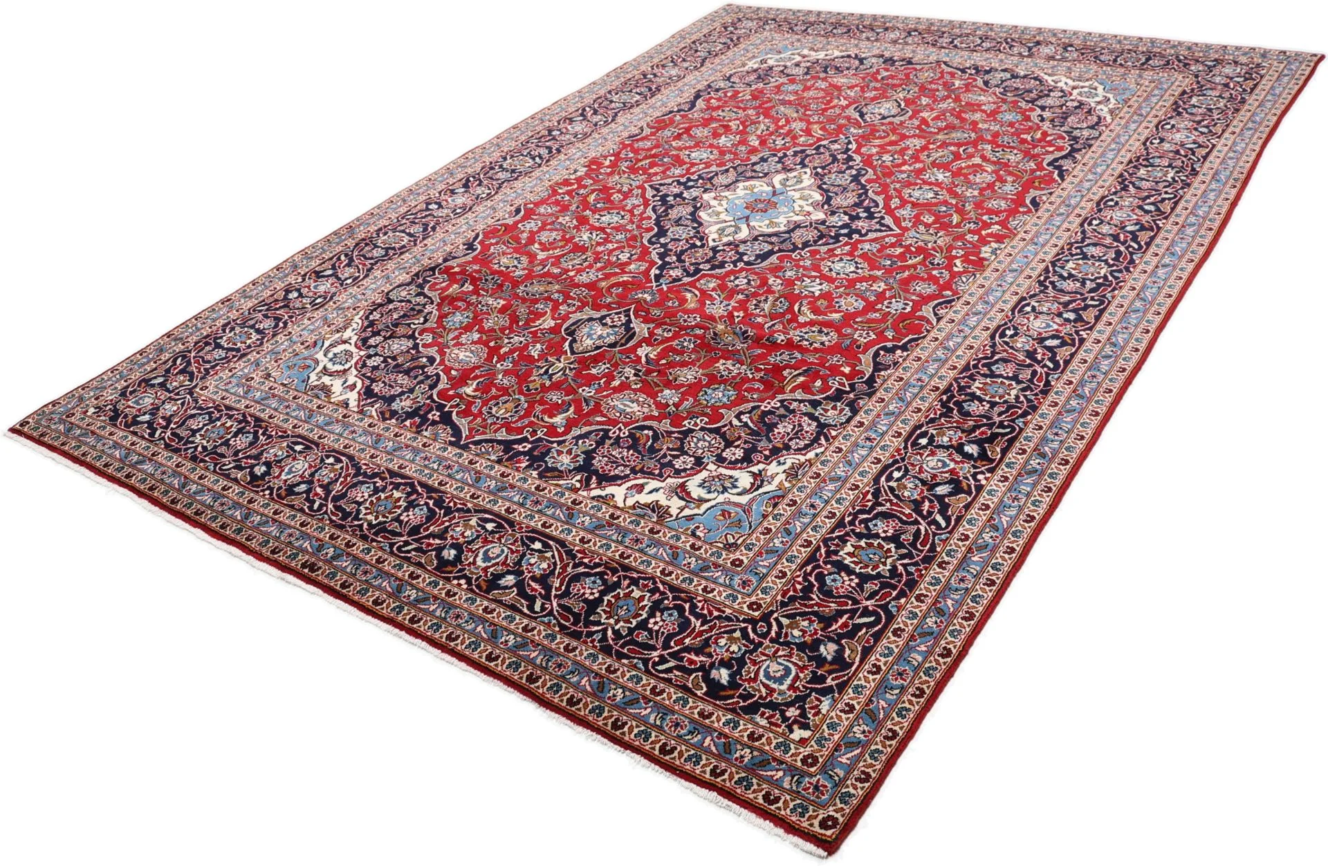 Handgeknüpfter Kashan Perserteppich 245 × 350 cm