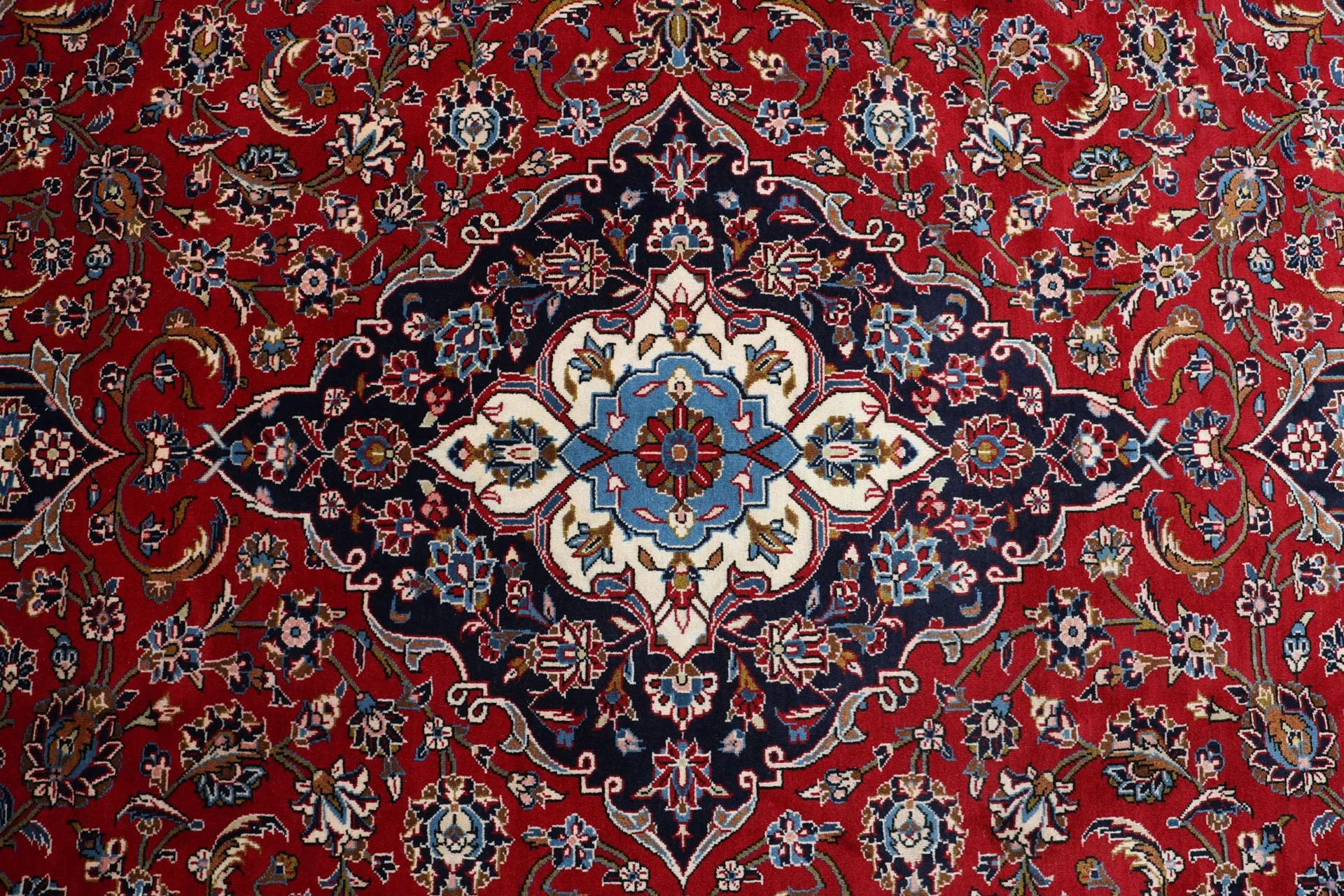 Handgeknüpfter Kashan Perserteppich 245 × 350 cm