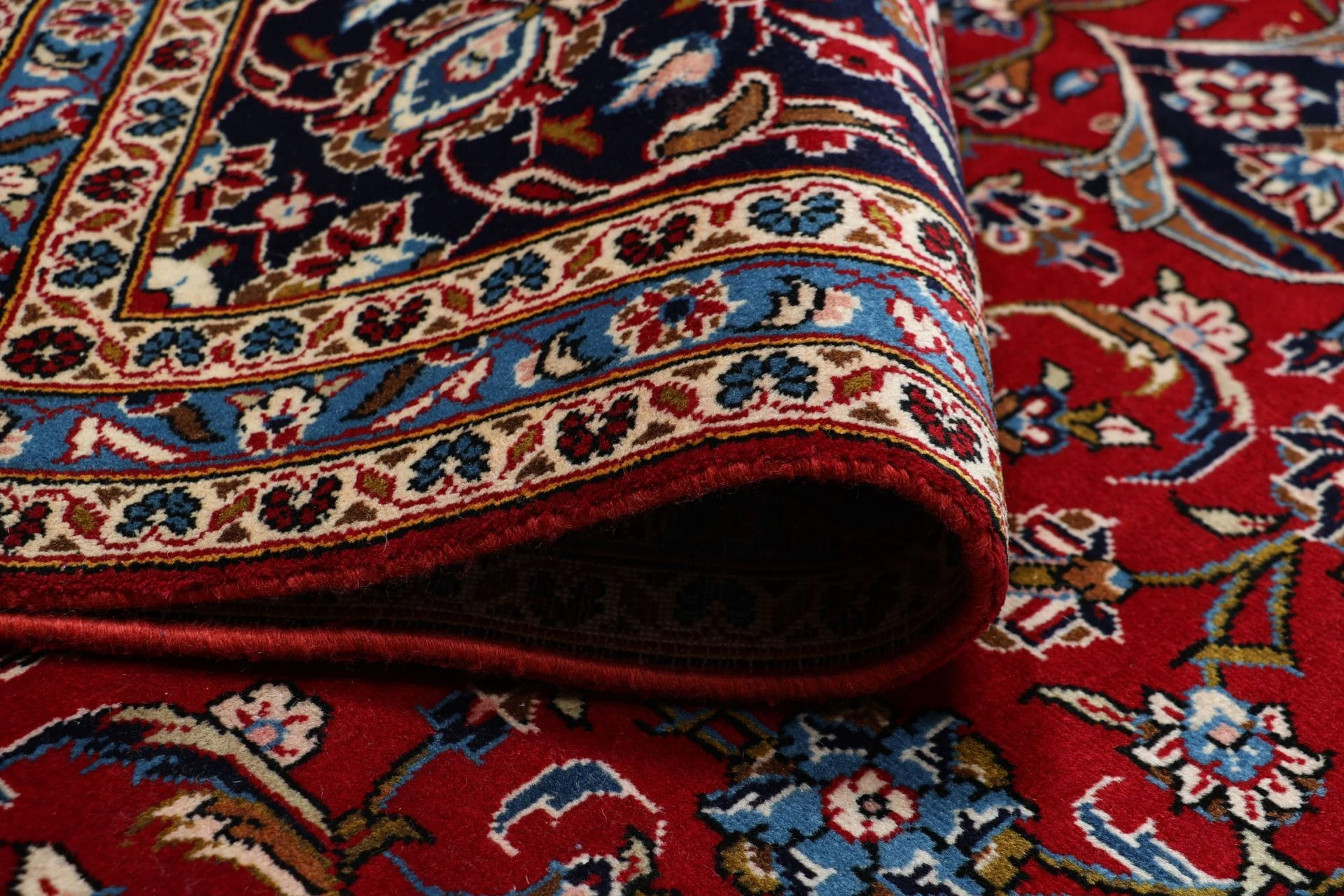 Handgeknüpfter Kashan Perserteppich 245 × 350 cm