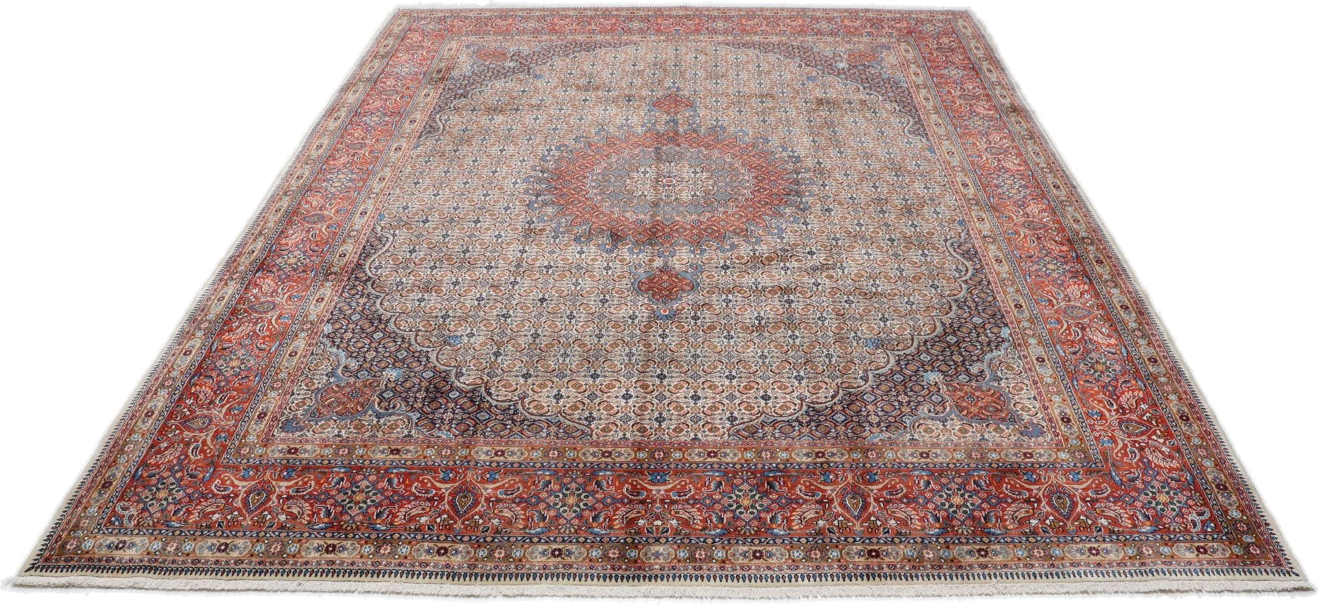 Moud Perserteppich 258 × 340 cm aus Wolle, handgeknüpft