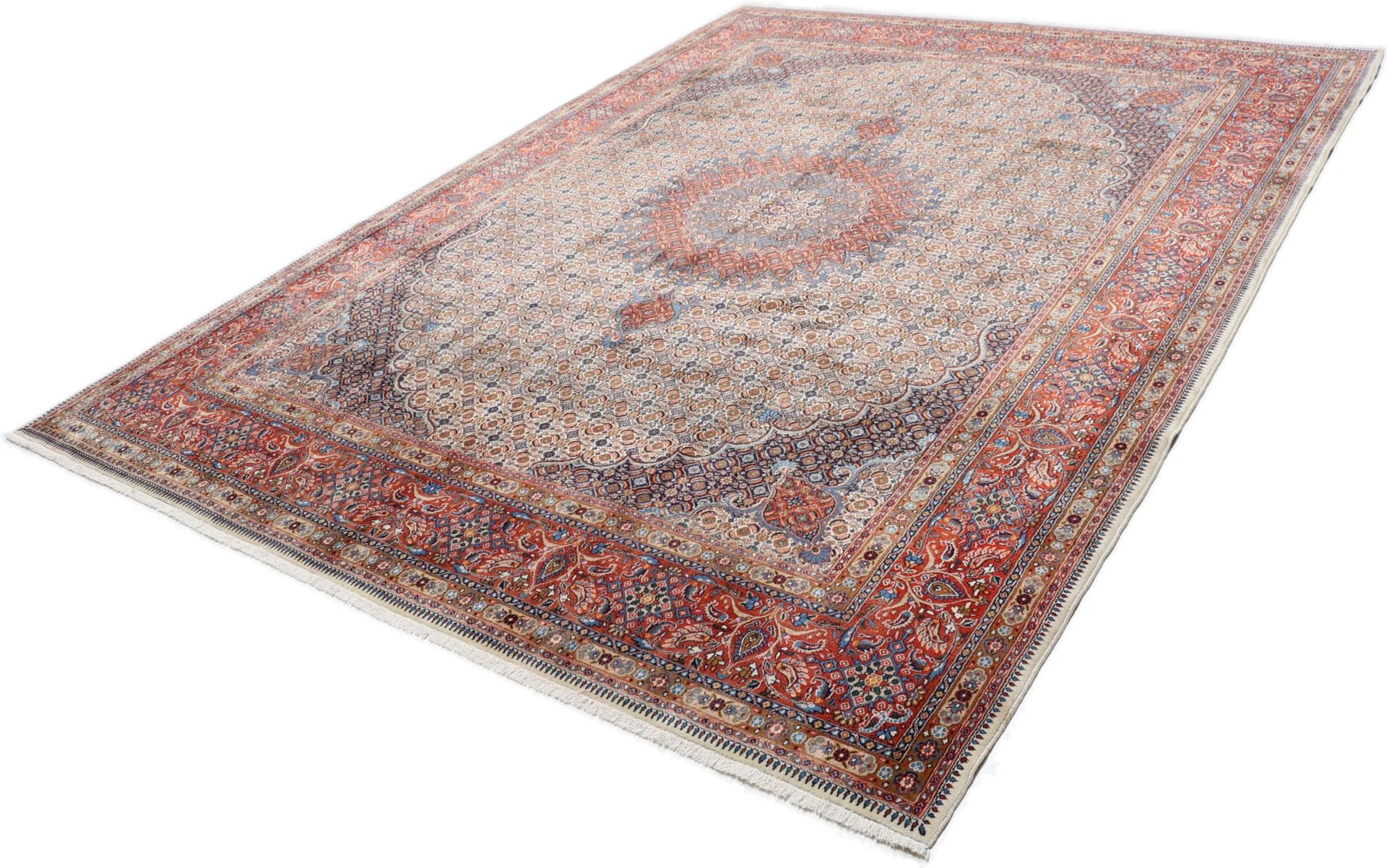 Moud Perserteppich 258 × 340 cm aus Wolle, handgeknüpft