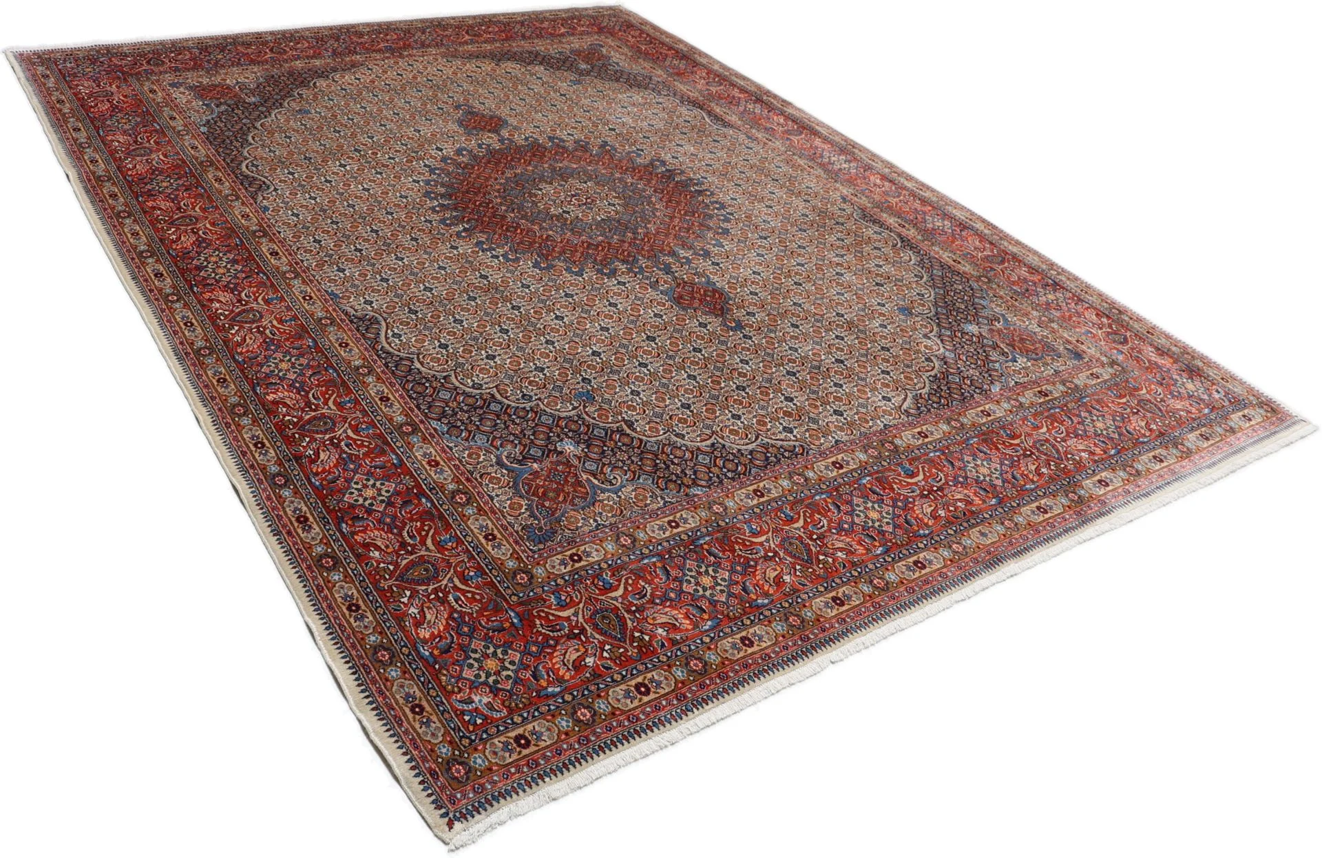 Moud Perserteppich 258 × 340 cm aus Wolle, handgeknüpft