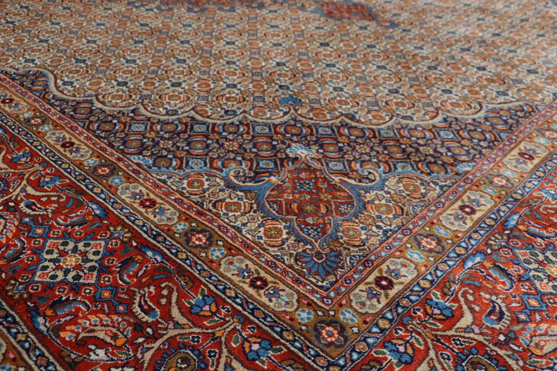 Moud Perserteppich 258 × 340 cm aus Wolle, handgeknüpft