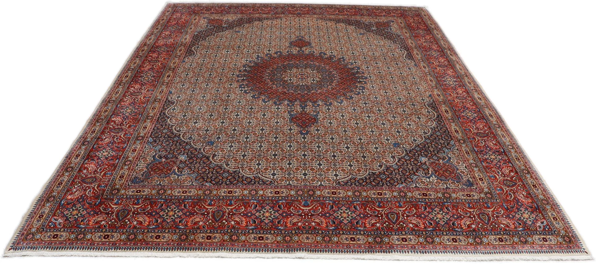 Moud Perserteppich 258 × 340 cm aus Wolle, handgeknüpft