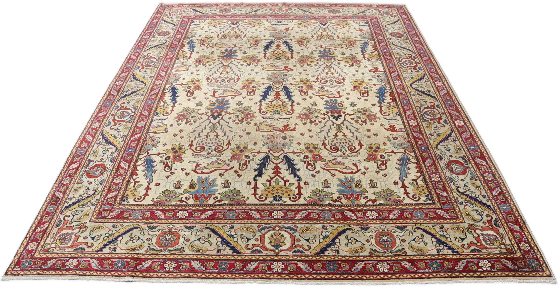 Handgeknüpfter Täbriz Perserteppich, 248 × 335 cm, Wolle