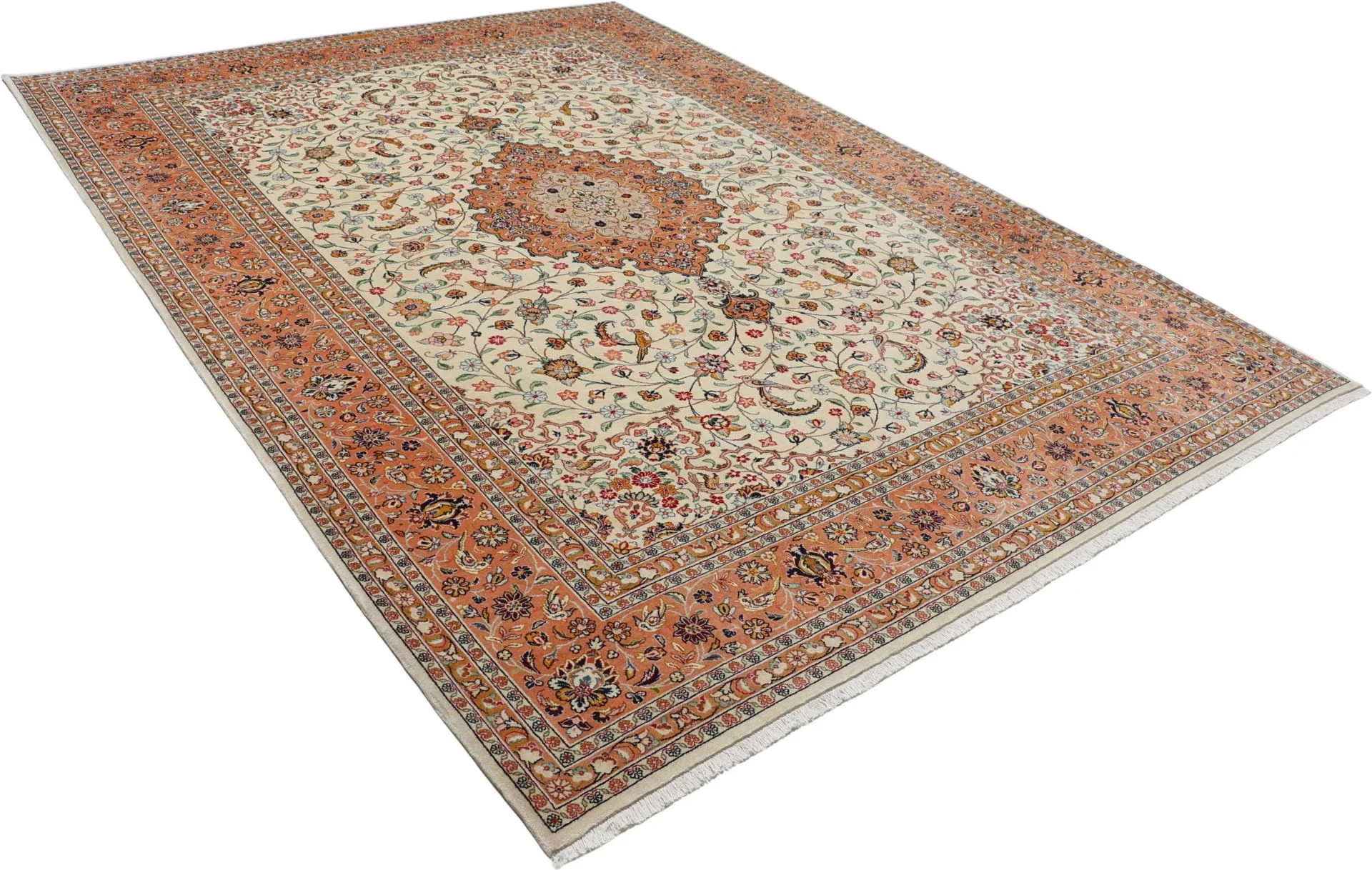 Handgeknüpfter Ghom Perserteppich, 250 × 345 cm, Wolle