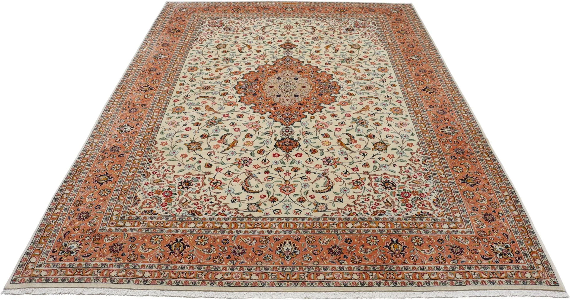 Handgeknüpfter Ghom Perserteppich, 250 × 345 cm, Wolle
