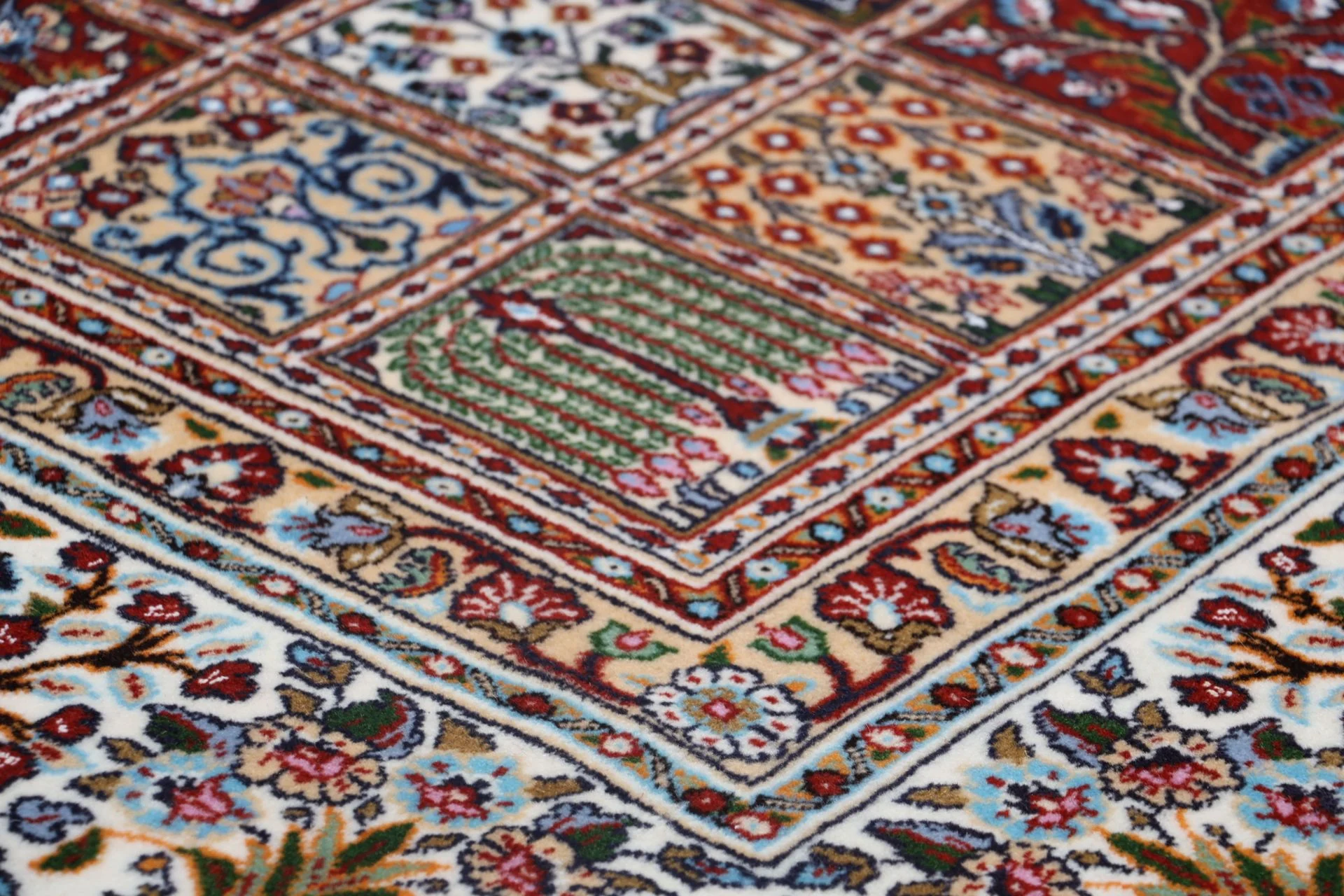 Moud Perserteppich 200 × 302 cm aus Wolle, handgeknüpft