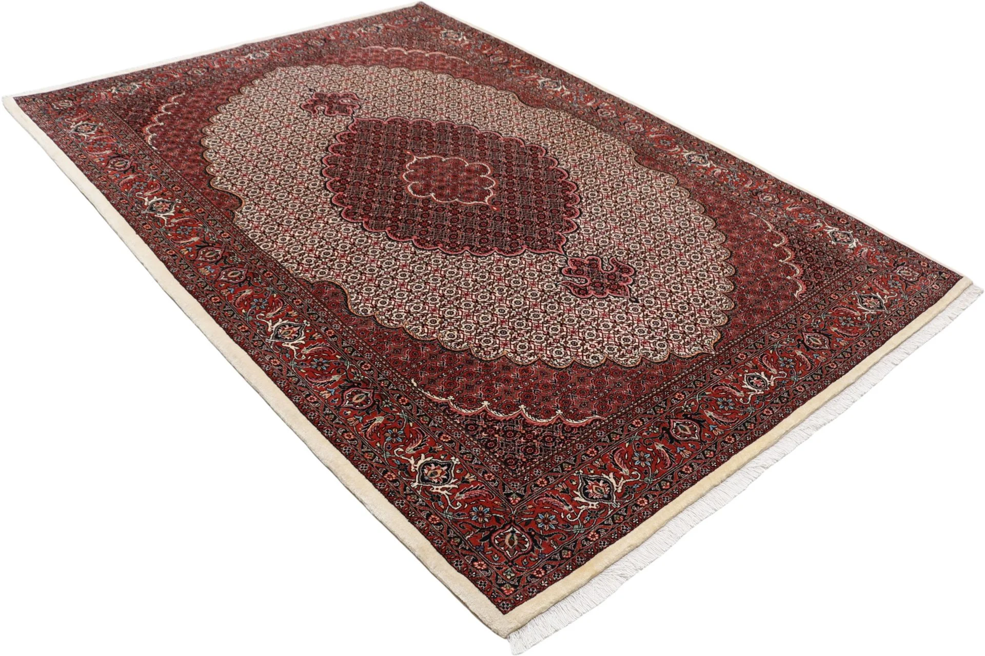 Handgeknüpfter Bijar Perserteppich, 180 × 255 cm, Wolle & Seide