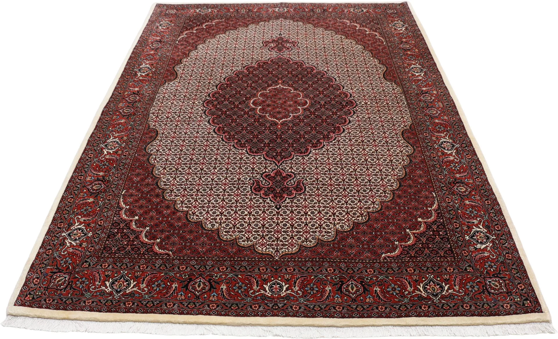 Handgeknüpfter Bijar Perserteppich, 180 × 255 cm, Wolle & Seide