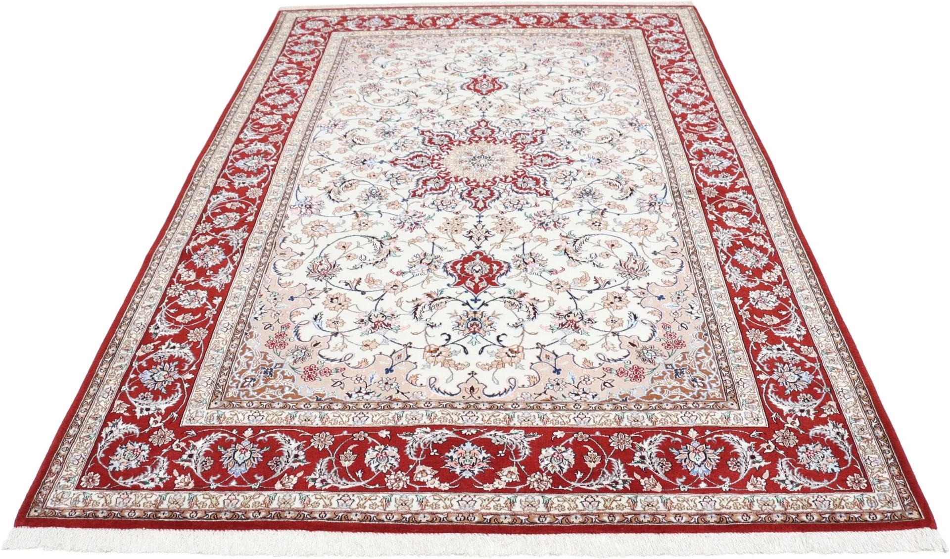 Handgeknüpfter Isfahan Perserteppich 157 × 230 cm