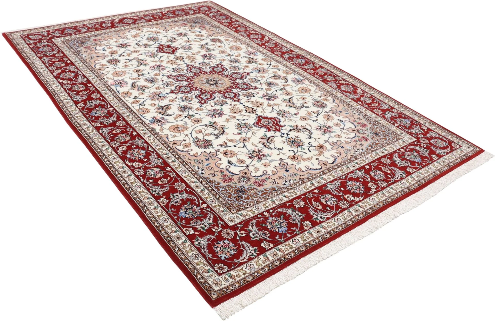 Handgeknüpfter Isfahan Perserteppich 157 × 230 cm