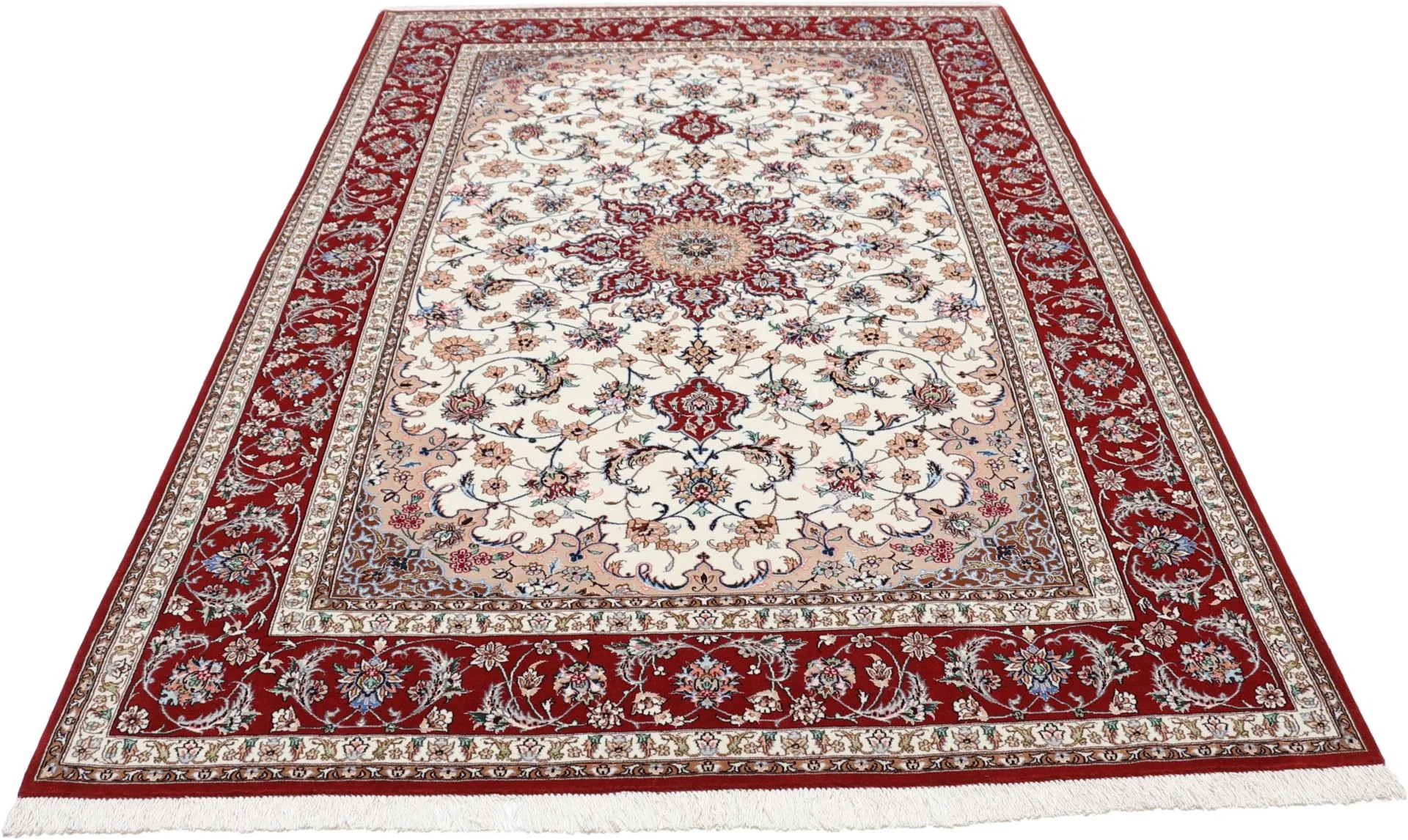 Handgeknüpfter Isfahan Perserteppich 157 × 230 cm