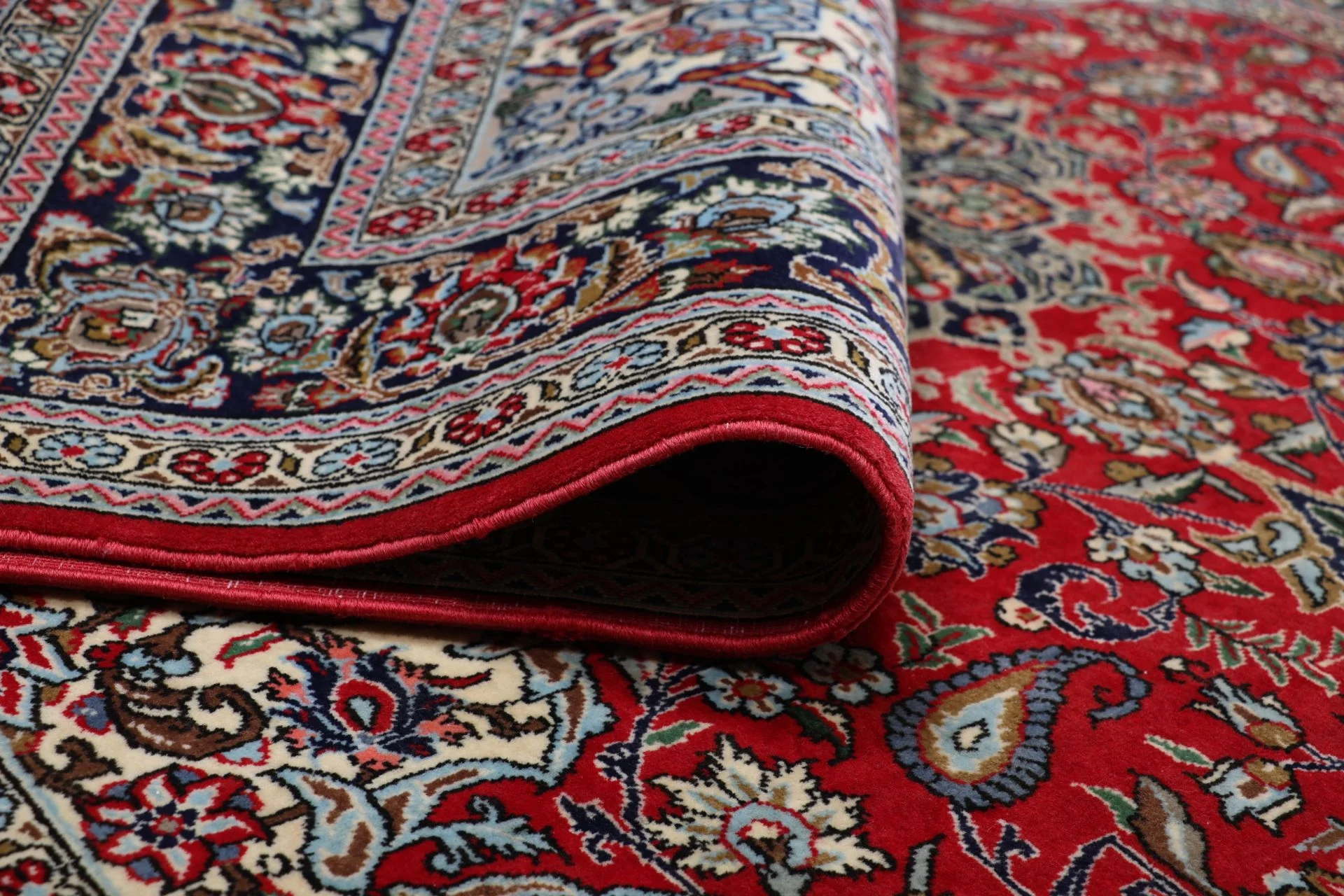 Ghom Perserteppich aus Iran, 160 × 255 cm
