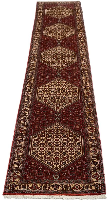 Handgeknüpfter Bijar Perserteppich, 66 × 410 cm, Wolle