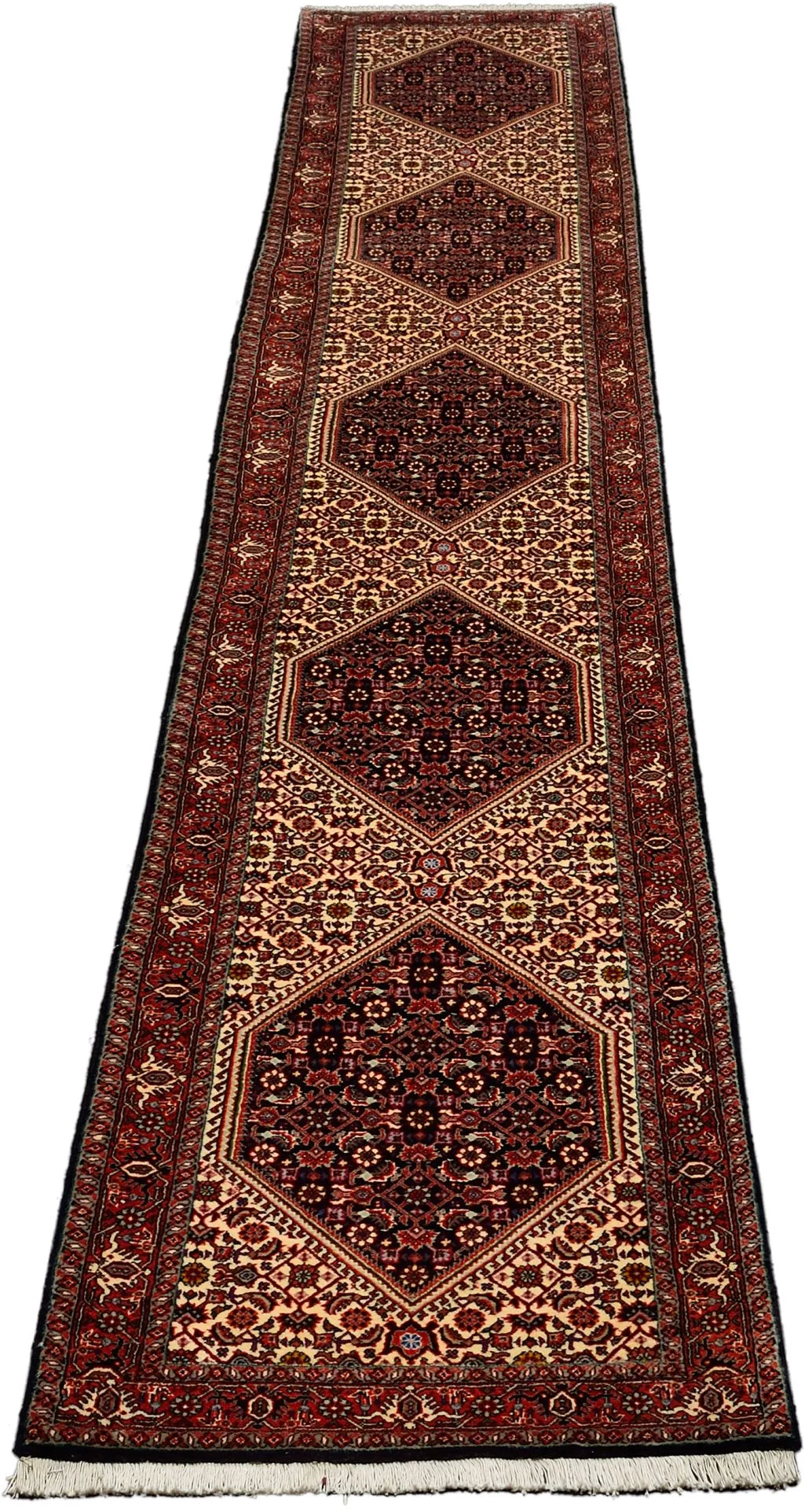 Handgeknüpfter Bijar Perserteppich 65 × 420 cm