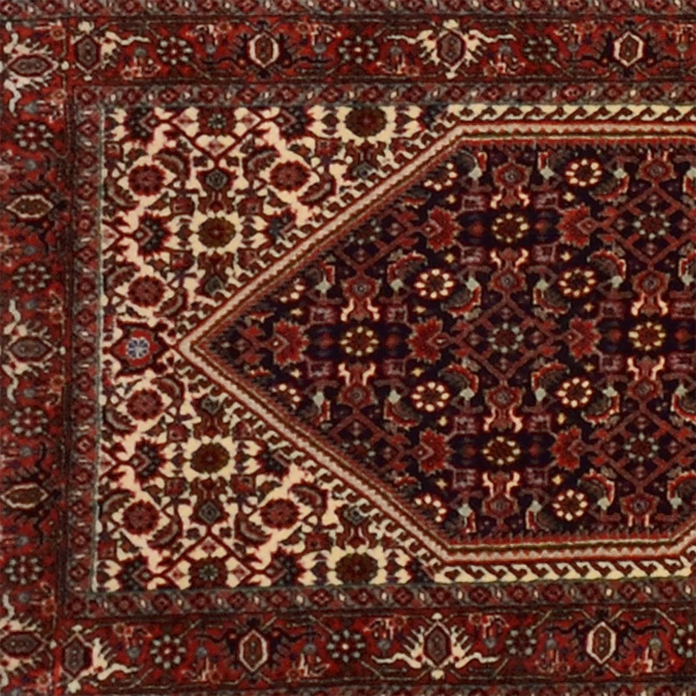 Handgeknüpfter Bijar Perserteppich 65 × 420 cm