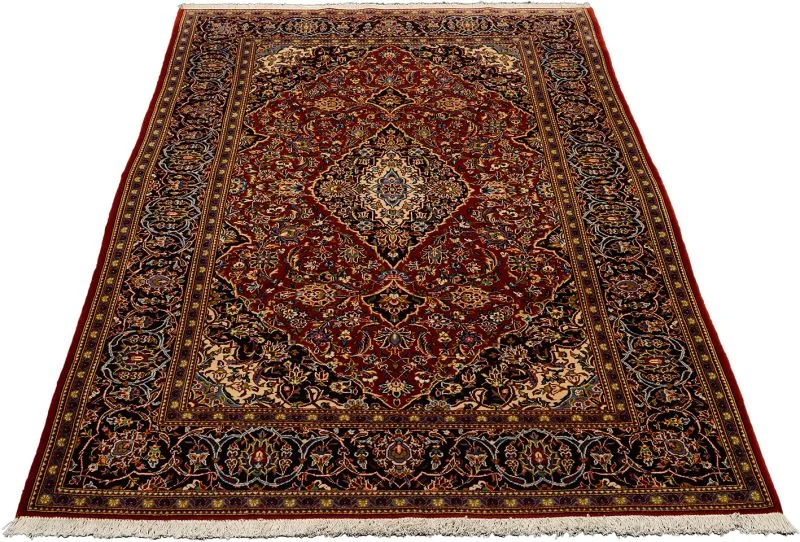 Kashan Perserteppich aus Iran, 137 × 230 cm