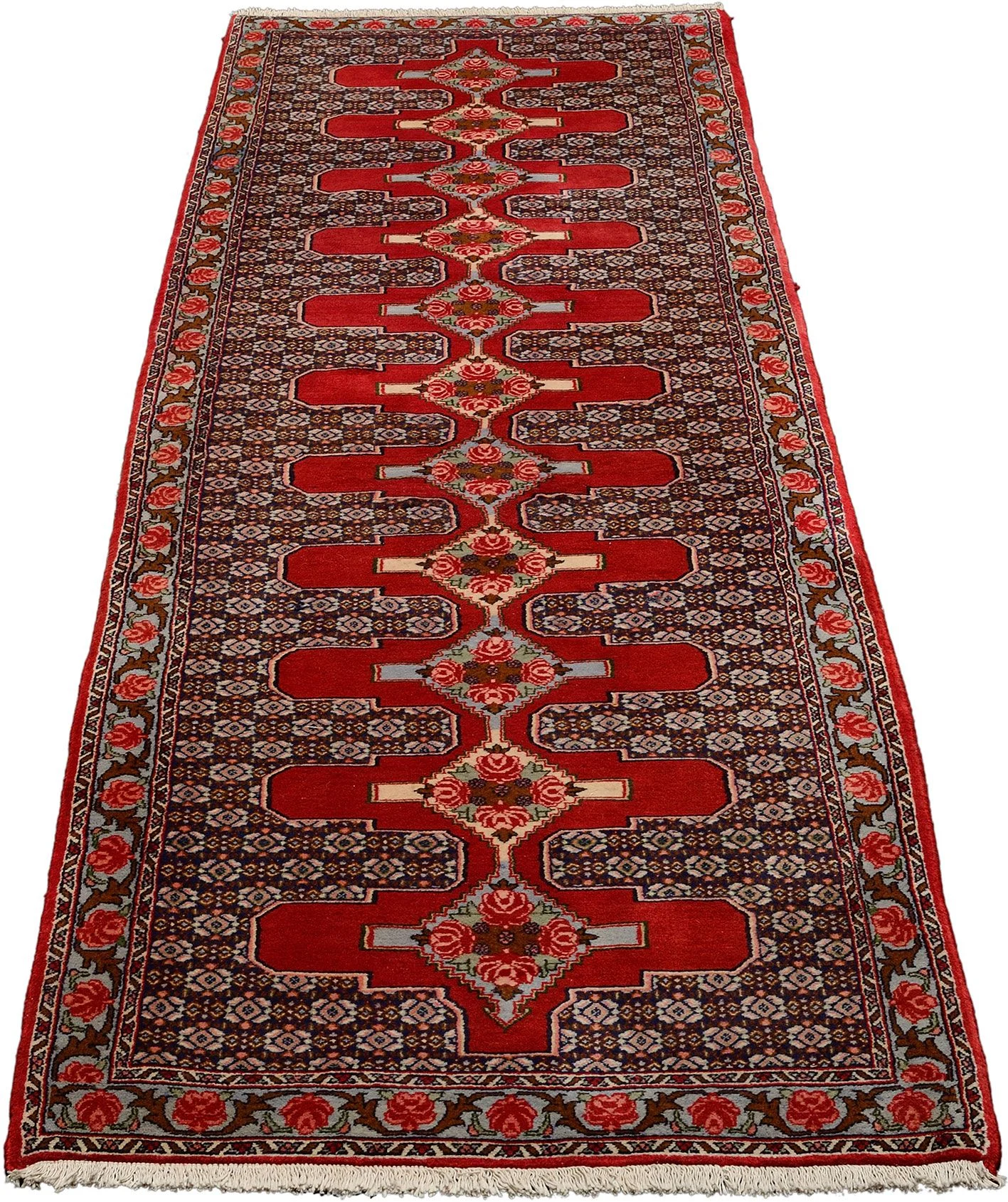 Senneh Perserteppich 95 × 335 cm aus Wolle, handgeknüpft