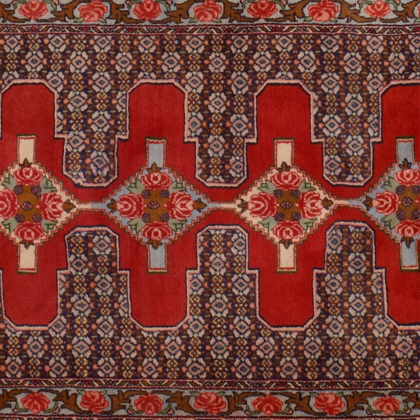 Senneh Perserteppich 95 × 335 cm aus Wolle, handgeknüpft