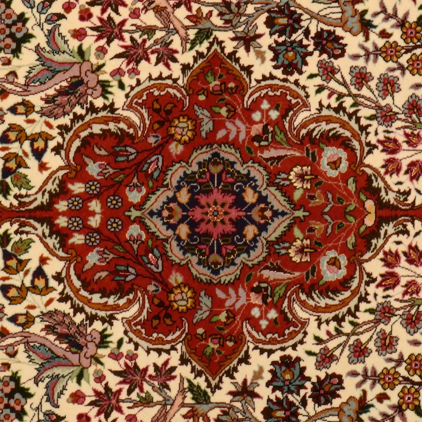 Handgeknüpfter Täbriz Perserteppich, 103 × 155 cm, Wolle