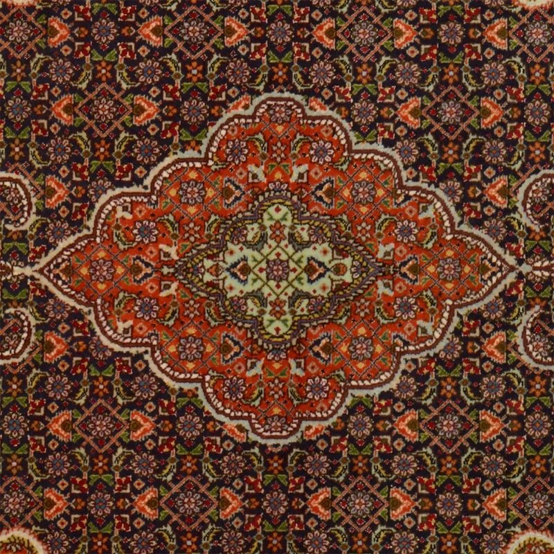 Handgeknüpfter Täbriz Perserteppich 104 × 144 cm