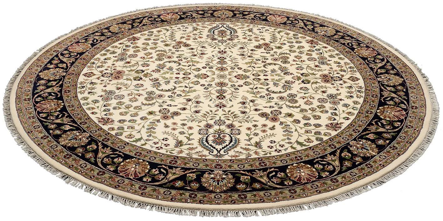 Isfahan Orientteppich aus Indien, 247 × 247 cm