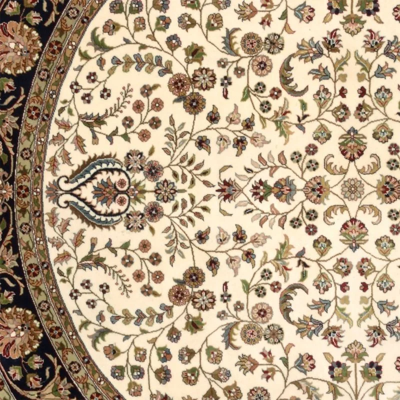 Isfahan Orientteppich aus Indien, 247 × 247 cm