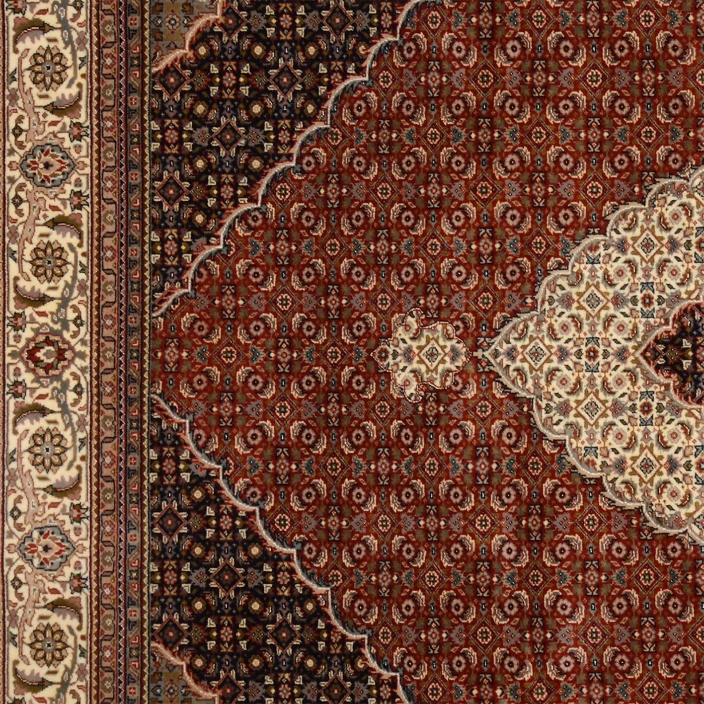 Handgeknüpfter Täbriz Orientteppich 244 × 295 cm