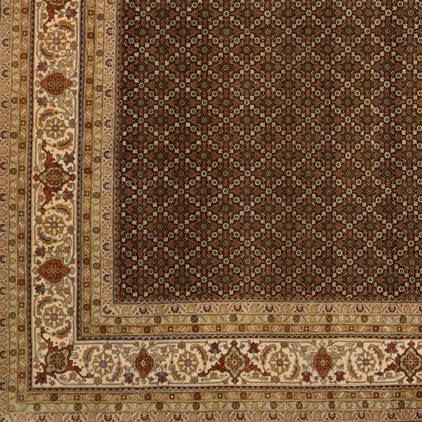 Handgeknüpfter Täbriz Orientteppich 254 × 308 cm