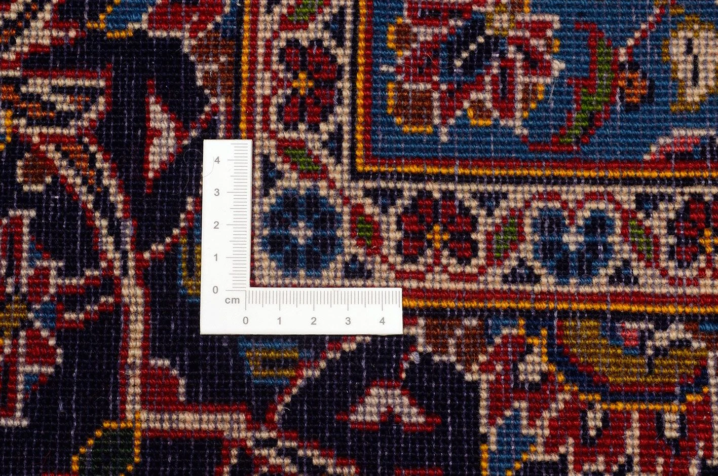Handgeknüpfter Kashan Perserteppich, 308 × 372 cm, Wolle