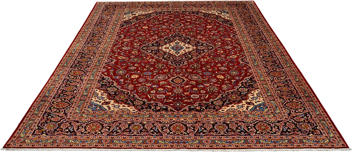 Kashan Perserteppich 247 × 364 cm aus Wolle, handgeknüpft