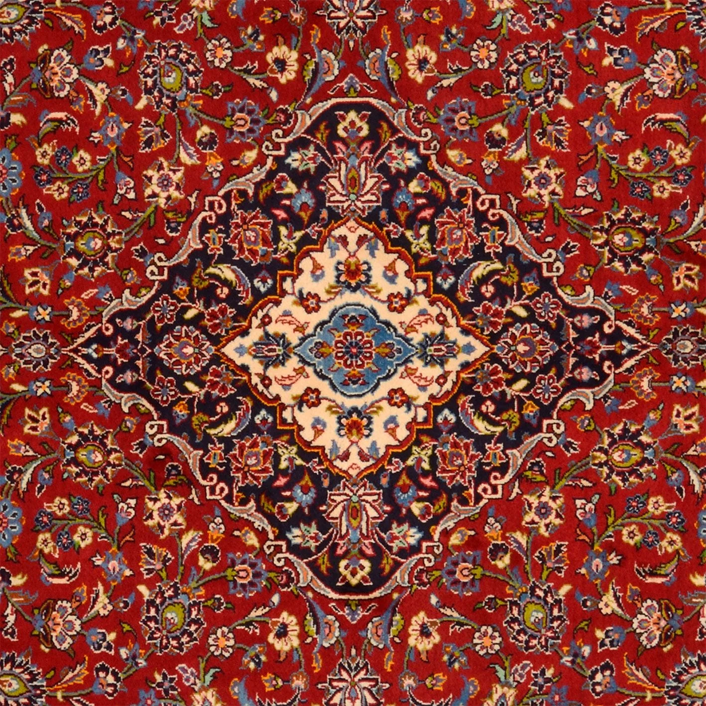 Kashan Perserteppich 247 × 364 cm aus Wolle, handgeknüpft