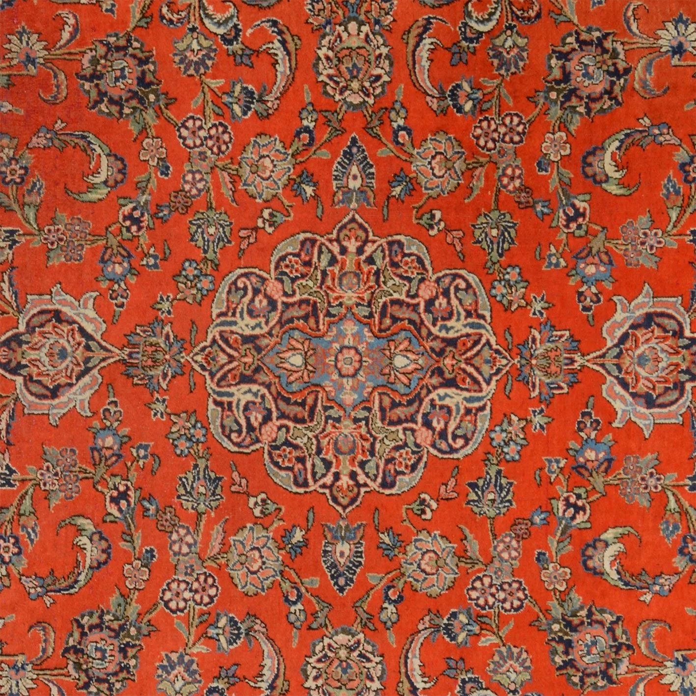 Kashan Perserteppich 270 × 350 cm aus Wolle, handgeknüpft