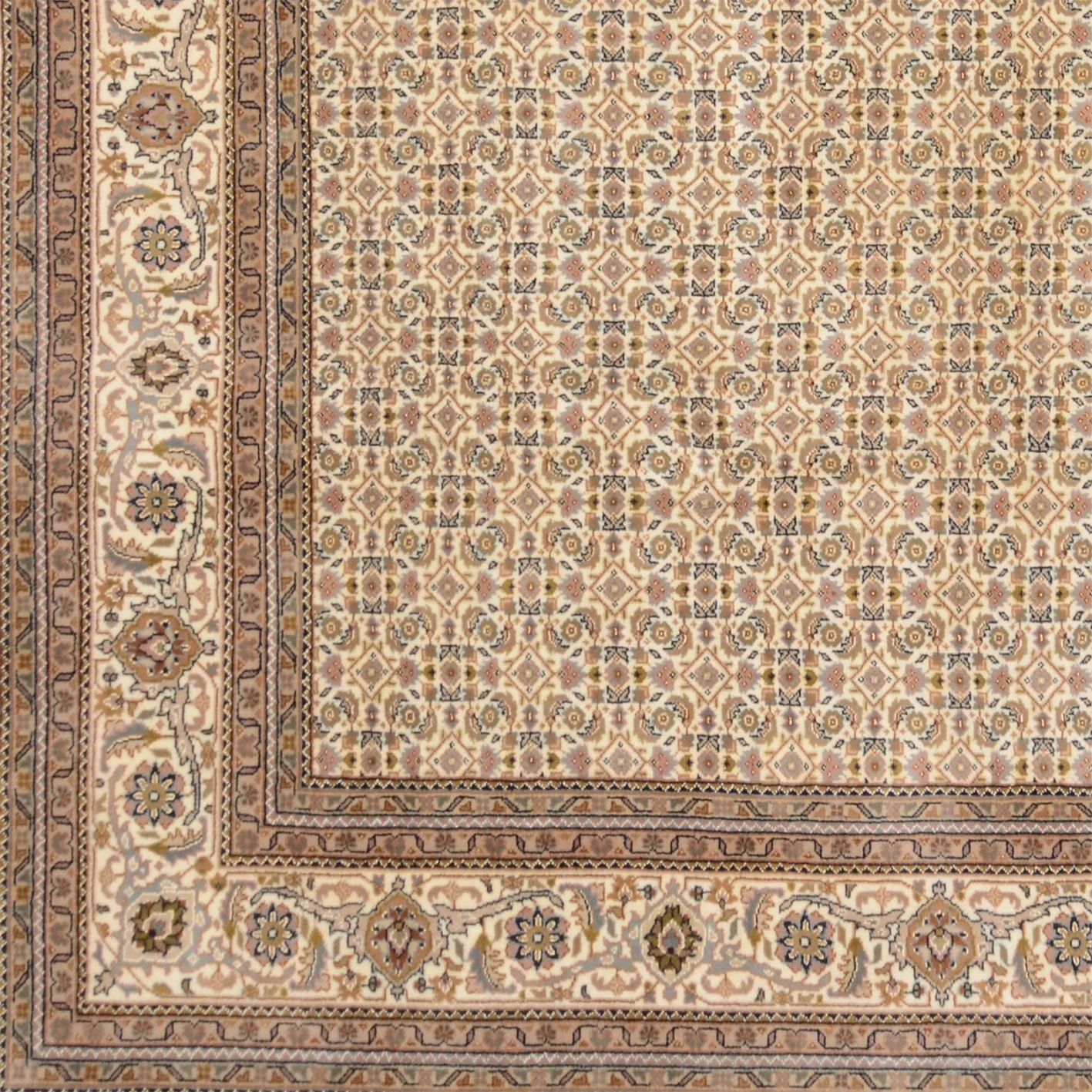 Handgeknüpfter Täbriz Orientteppich, 247 × 298 cm, Wolle