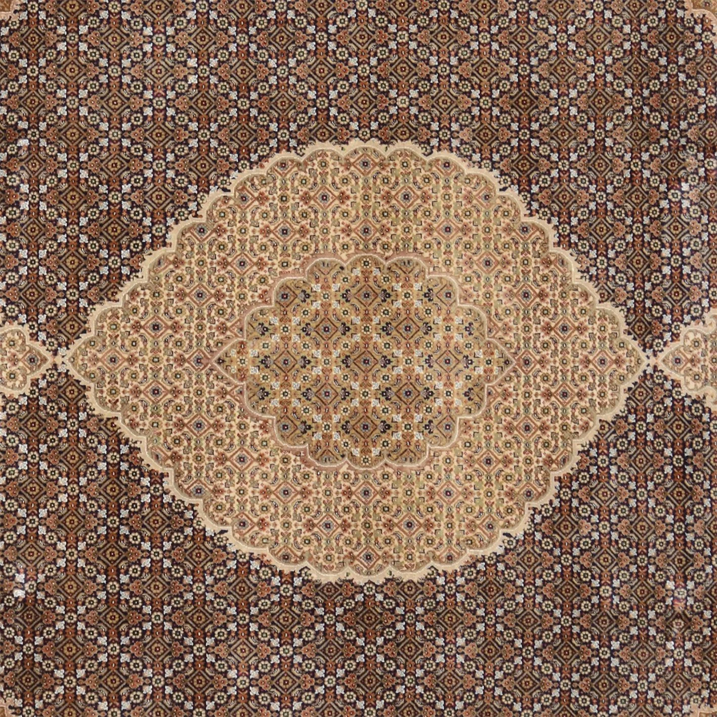 Handgeknüpfter Täbriz Orientteppich 251 × 314 cm