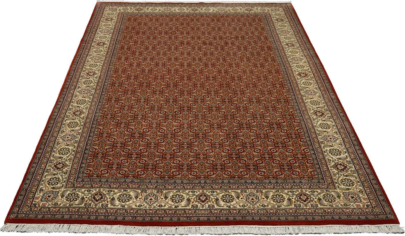 Handgeknüpfter Täbriz Orientteppich, 202 × 301 cm, Wolle & Seide