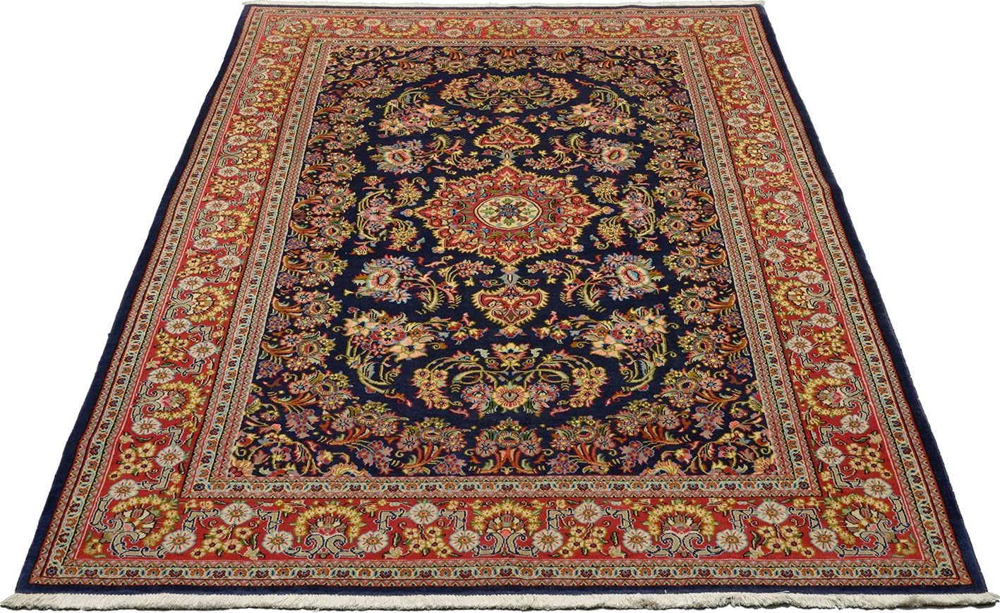 Ghom Perserteppich 161 × 253 cm aus Wolle, handgeknüpft